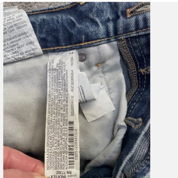 Zara Boyfriend Full Length Jeans Mid Waist Low Rise Slim Fit Straight Leg NEW - Picture 10 of 16